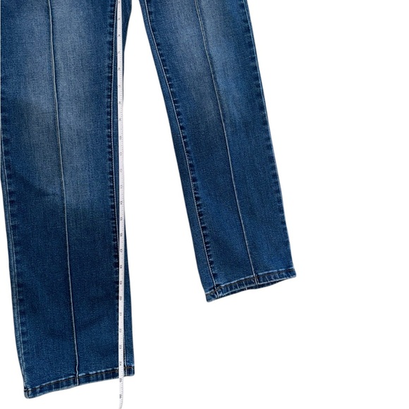 Front Seam Wide Straight Leg Judy Blue Jeans Size 27 - Picture 4 of 5